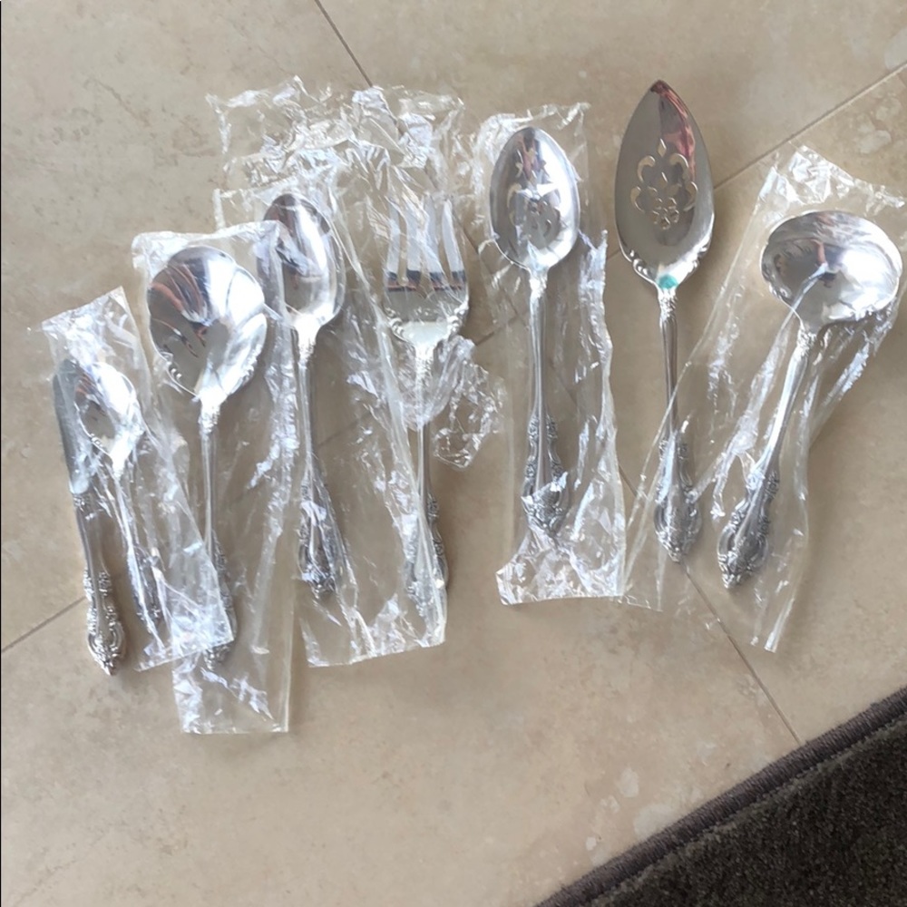 hostess silver plates set